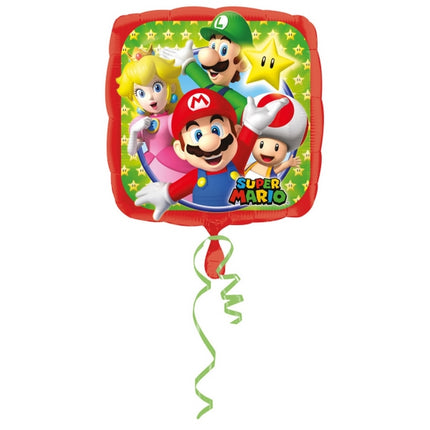 Ballon Aluminium Carré Mario Bros 17