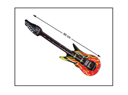 guitare gonflable flammes 0.9m