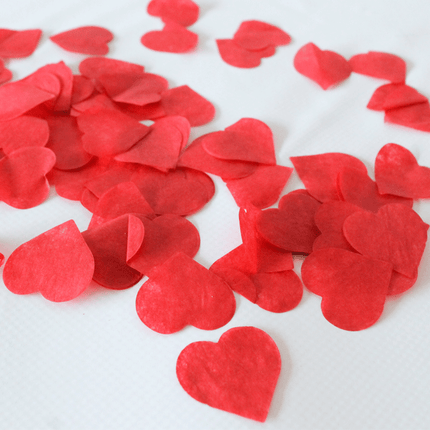 Confetti Papier Cœurs Rouge 1 Kg