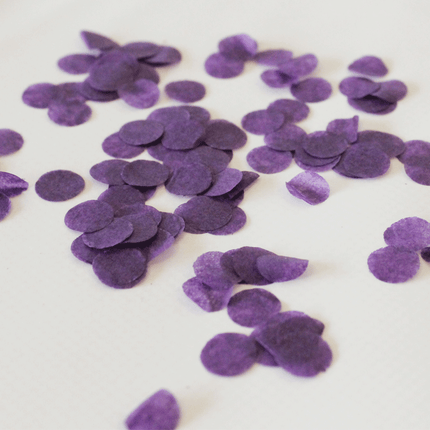 Confetti Papier Rond Violet 1 Kg