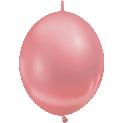10 Ballons Déco Link 12″ Métal Rose Gold - Balloonia