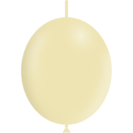 25 Ballons Déco Link 6″ Pastel Matte Jaune - Balloonia