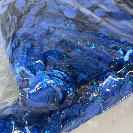 Confetti Holographique Metalic Bleu 1Kg