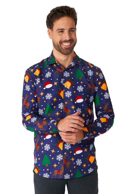 Chemise Suitmeister Christmas Icons Blue