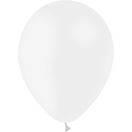 100 Ballons Latex HG45 Standard Blanc - Balloonia