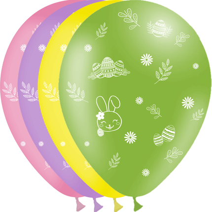 8 Ballons Latex 30cm Pâques - PMS