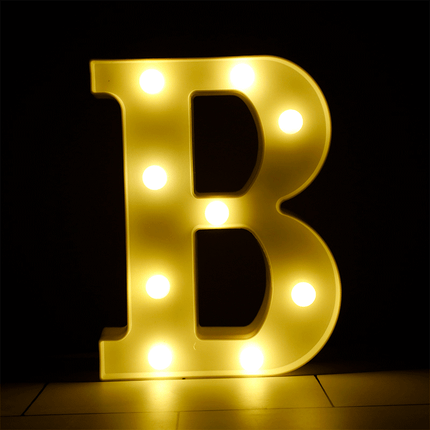 Lettre B Lumineuse LED - Borosino