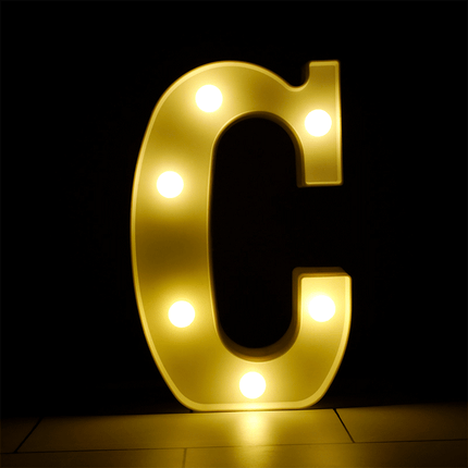 Lettre C Lumineuse LED - Borosino