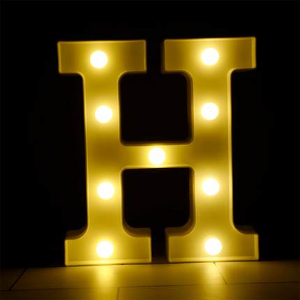 Lettre H Lumineuse LED - Borosino