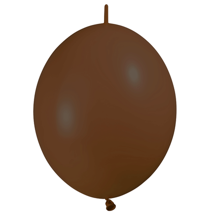 10 Ballons Déco Link 12″ Chocolat - Balloonia