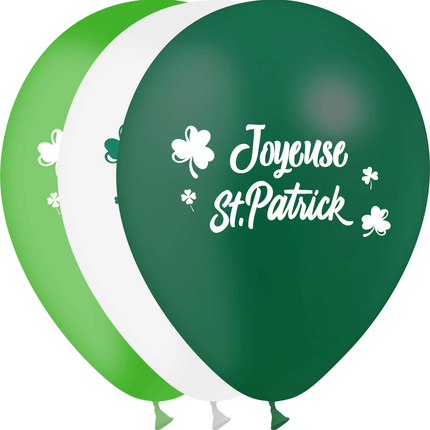 10 Ballons Latex HG95 Joyeuse St-Patrick - PMS