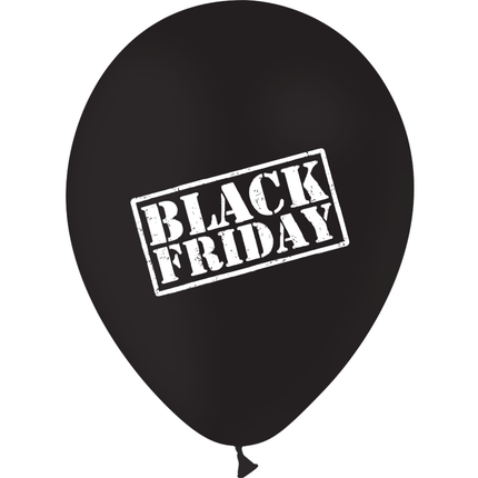 10 Ballons Latex HG95 Black Friday Noir - PMS