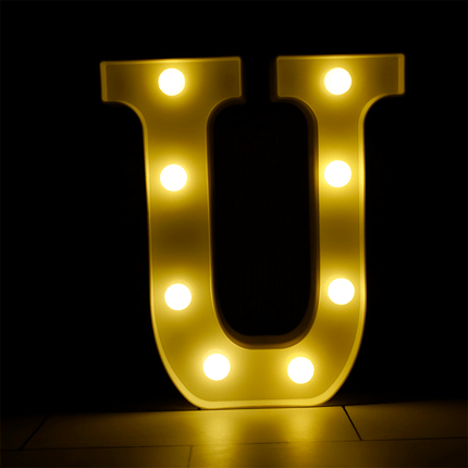 Lettre U Lumineuse LED - Borosino