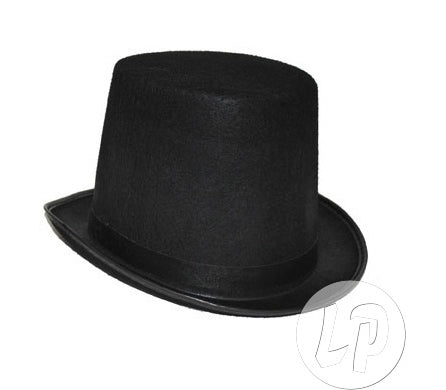 chapeau haut de forme noir 15cm