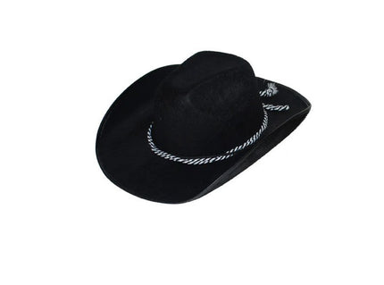 chapeau cowboy feutrine noir