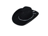 chapeau cowboy feutrine noir