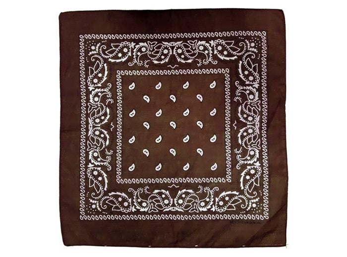 bandana style cachemire brun