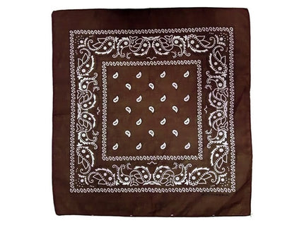 bandana style cachemire brun