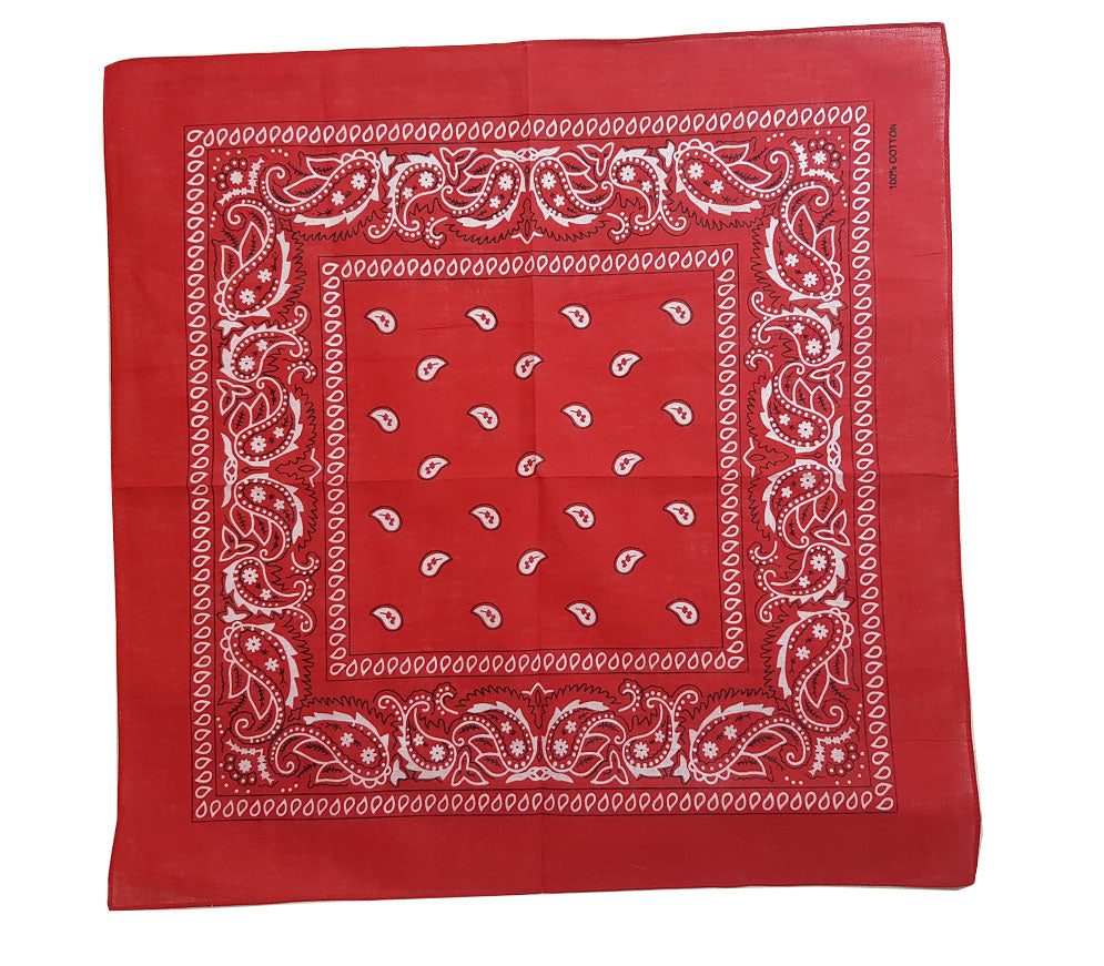 bandana style cachemire rouge