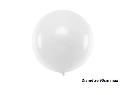 ballon rond géant blanc 35gr 90cm