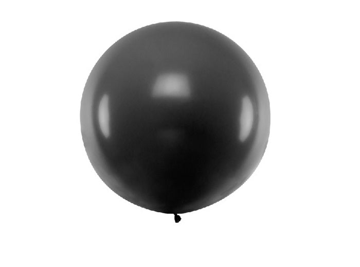 ballon rond géant noir 35gr 90cm