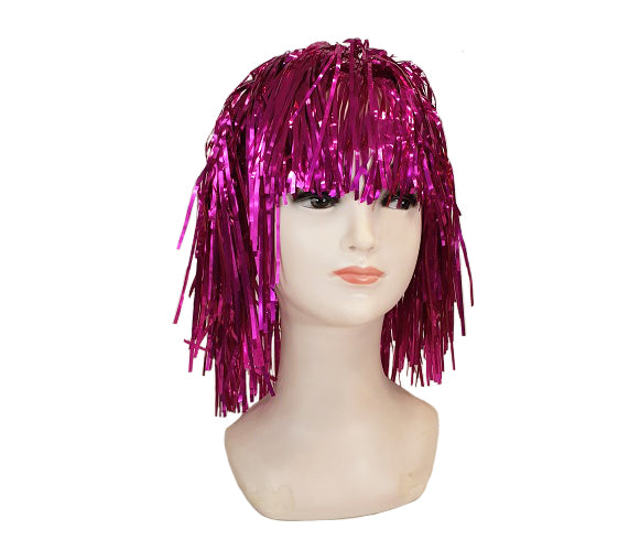 perruque à lamelles papier pink fuchsia