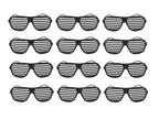 lot de 12 lunettes stores noir