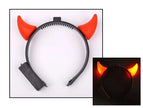 cornes de diable lumineuses rouge 9cm