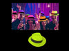 chapeau tribly en pvc fluo néon jaune