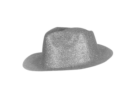 chapeau tribly en pvc à paillettes argent