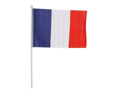 drapeau france avec baguette 30x45cm