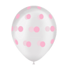 8 ballons HG112 transparent imprimé TAT Dots