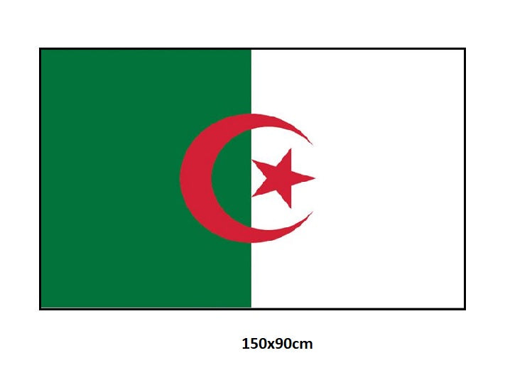 cape poncho drapeau algerie 90x150 cm