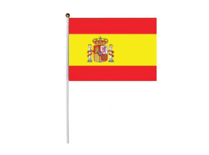 lot de 12 drapeaux motif espagne 14x21cm