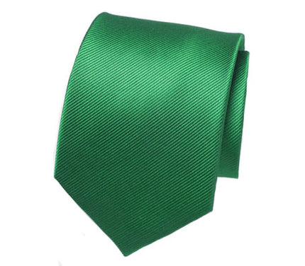 cravate unie vert 46cm