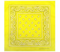 bandana style cachemire jaune clair