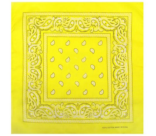 bandana style cachemire jaune clair