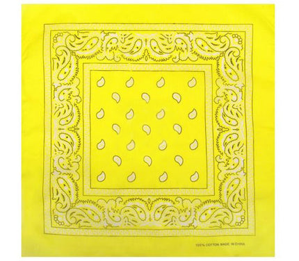 bandana style cachemire jaune clair