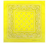 bandana style cachemire jaune clair