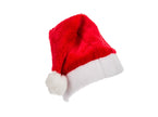 bonnet de noël peluche et moumoute rouge adulte