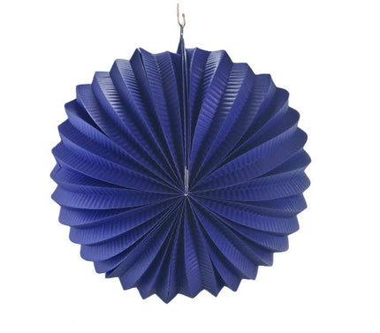 lampion décoratif rond bleu 25cm