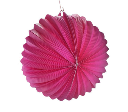 lampion décoratif rond rose 25cm