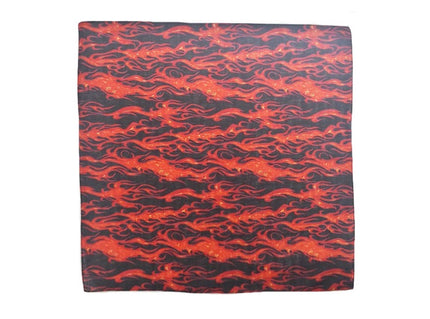 bandana noir et flammes rouges