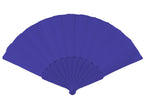 éventail plastique. bleu foncé 22cm