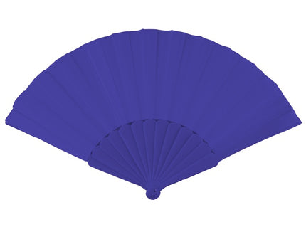 éventail plastique. bleu foncé 22cm