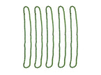 lot de 10 colliers de perles effet métallisé vert 90cm