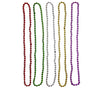 lot de 10 colliers de perles effet métallisé violet 90cm