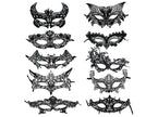 masque loup dentelles noir mix ii