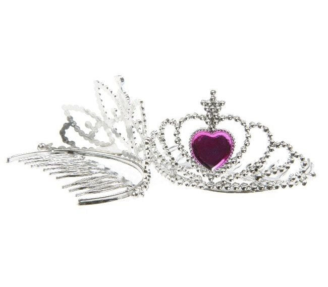 mini diadème argente 7cm