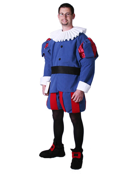 Déguisement Renaissance Cervantes bleu
